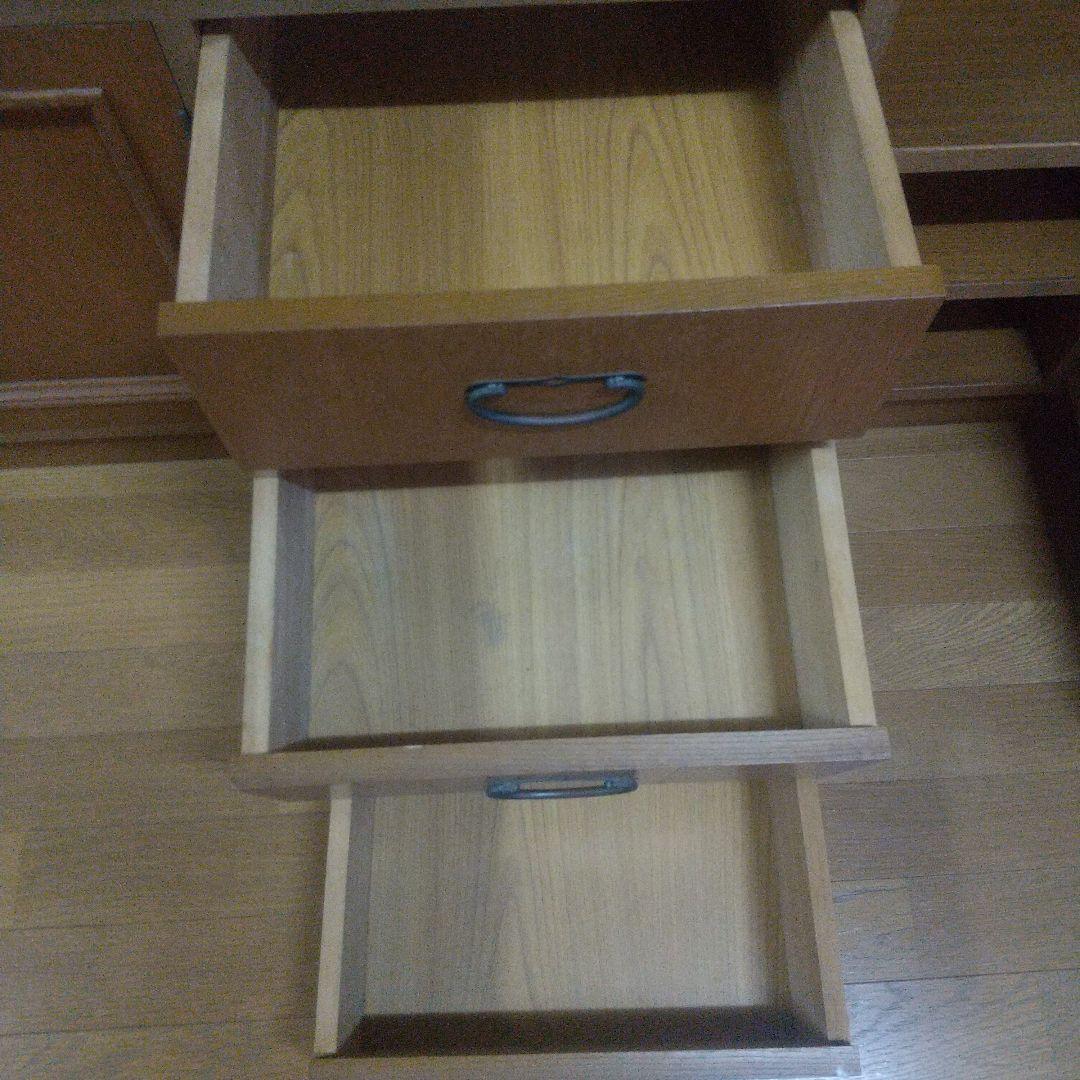 【最終お値下げ】昭和レトロ 和モダン 木製キャビネット 引き戸ガラスショーケース