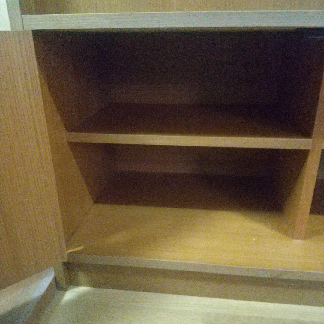 【最終お値下げ】昭和レトロ 和モダン 木製キャビネット 引き戸ガラスショーケース