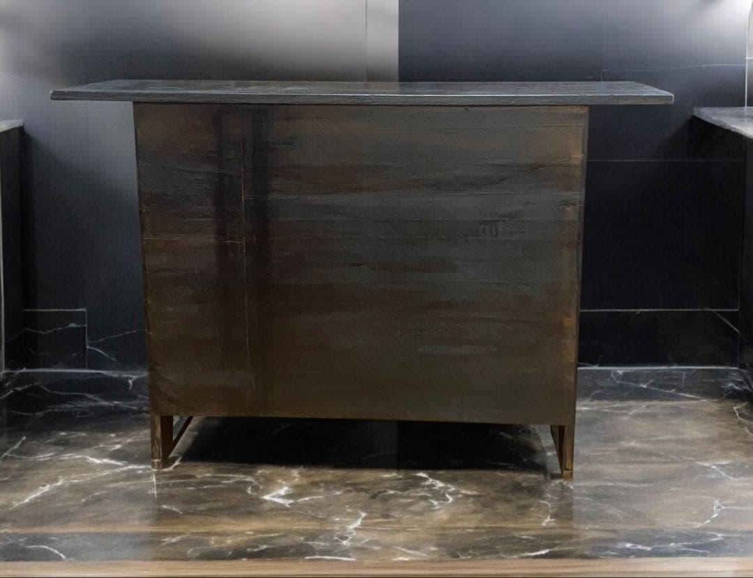 雰囲気のよいアンティーク家具★飾り棚　箪笥　時代物の錠前付き