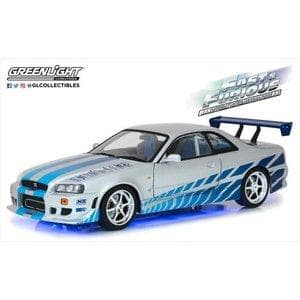 希少品 ワイルドスピード 1/18 スカイライン ネオンライト 搭載タイプ