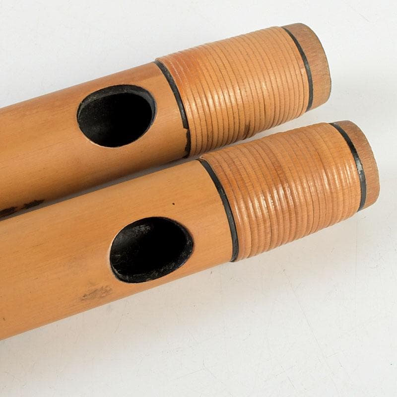 木管楽器　竹製　横笛　篠笛　みさと笛　幸幹　2本　袋付　V　9634