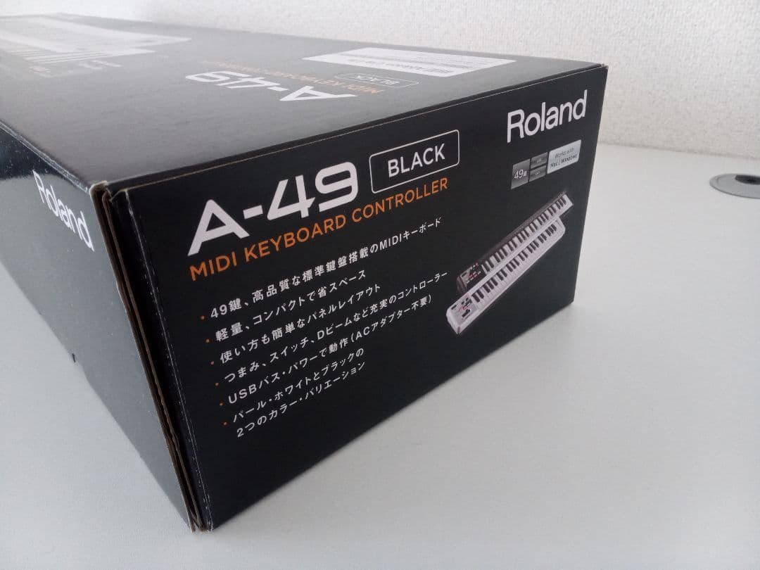 Roland A-49/BK MIDIキーボード ブラック