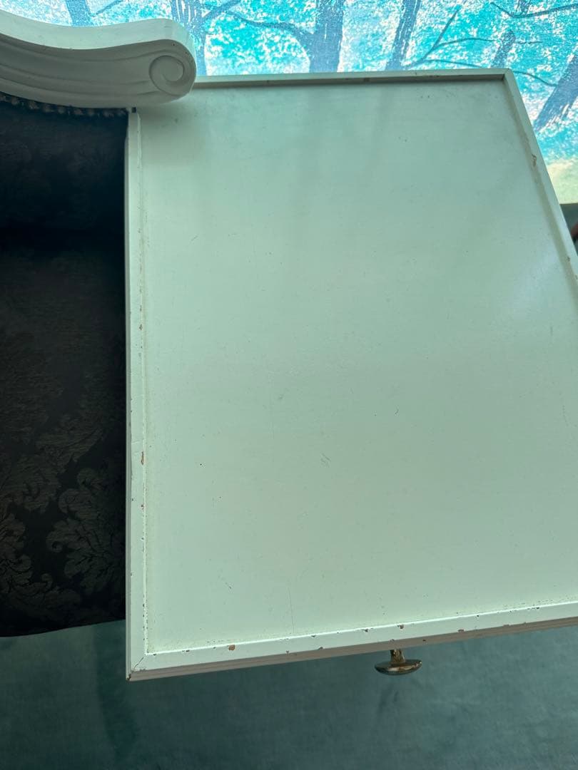 イタリア家具 ヨーロッパ家具 イタリア製家具　電話台付ベンチ　アンティーク