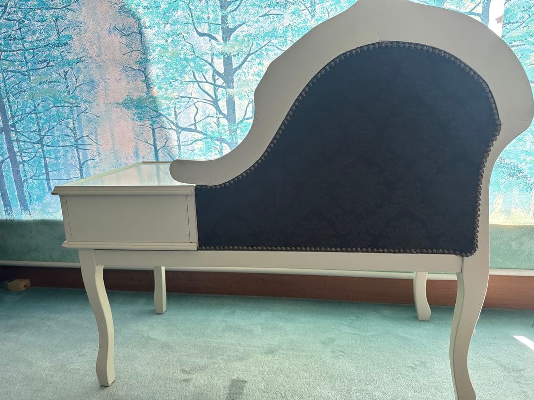 イタリア家具 ヨーロッパ家具 イタリア製家具　電話台付ベンチ　アンティーク