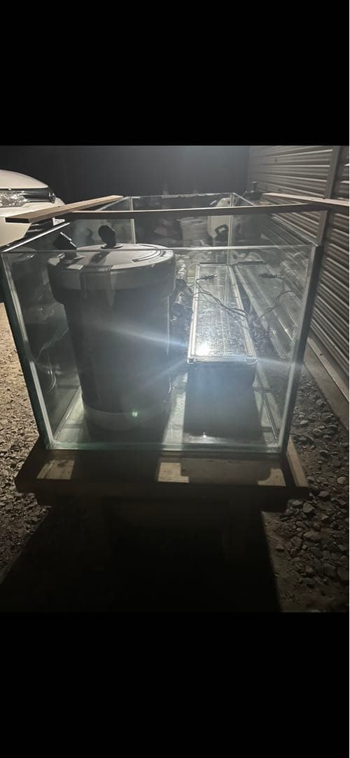 ガラス製飼育ケージ フィルター付き