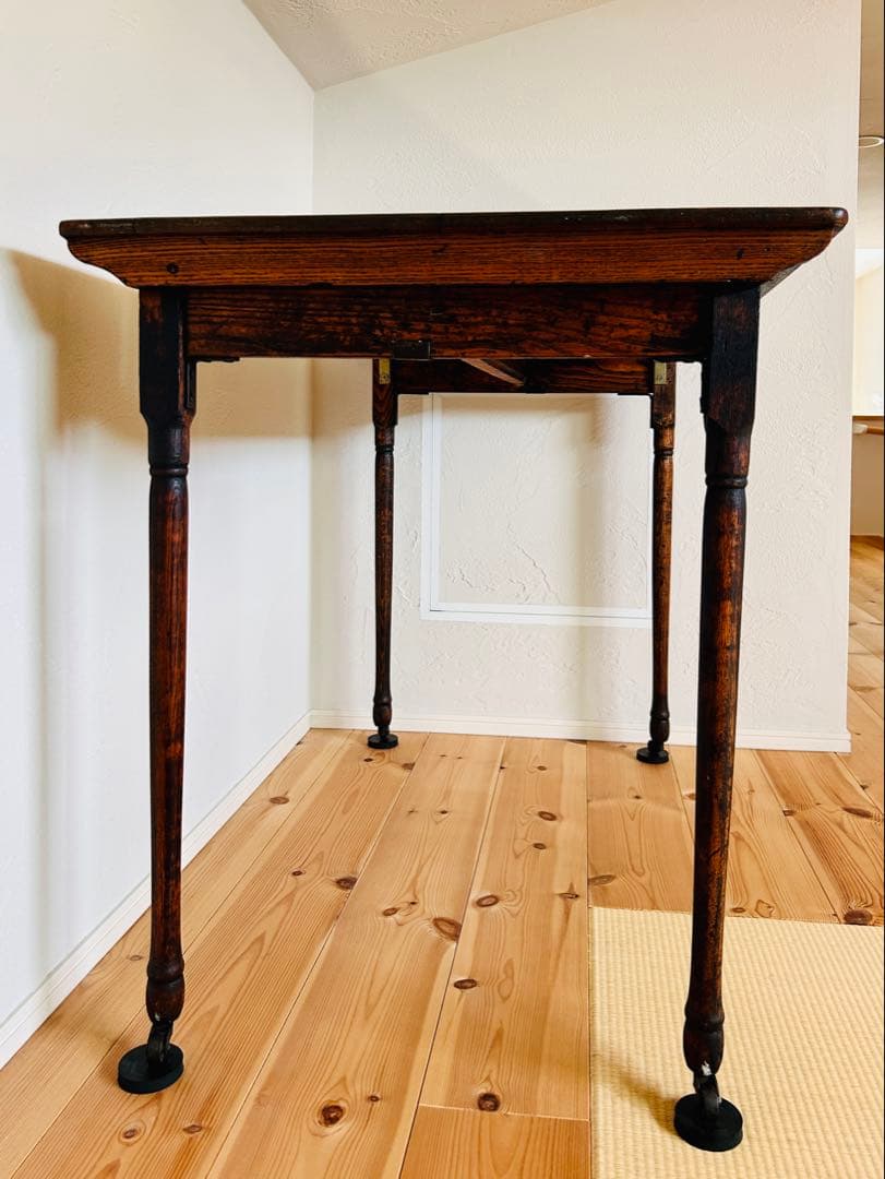 1940年代 フランスアンティーク古木ダイニングテーブル/木製机/作業台/デスク