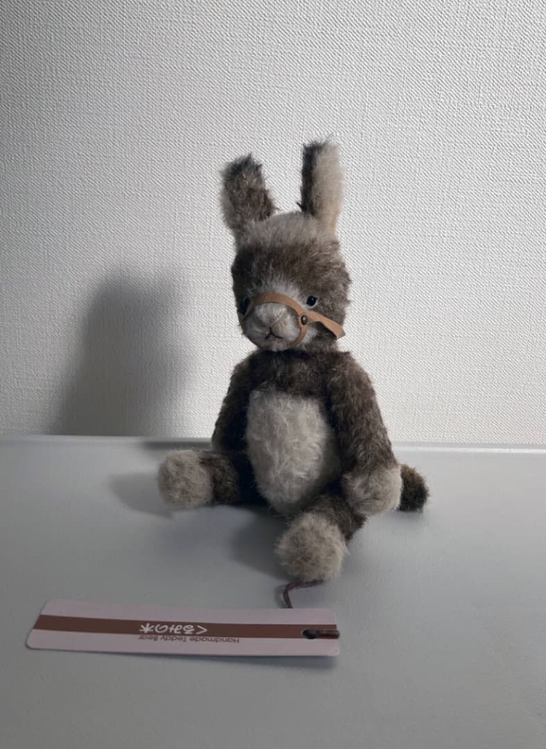 ロバ　テディベア　ぬいぐるみ　国内作家　アーティスト