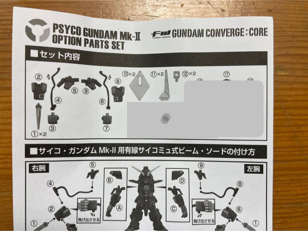ガンダムコンバージ EX22 サイコガンダム Mk-II オプションセット付