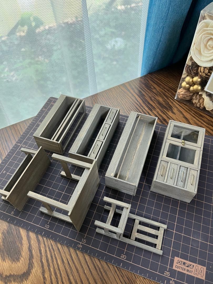 ✳︎no.397 ドールハウス用木製家具セット✳︎ シルバニア　ミニチュア