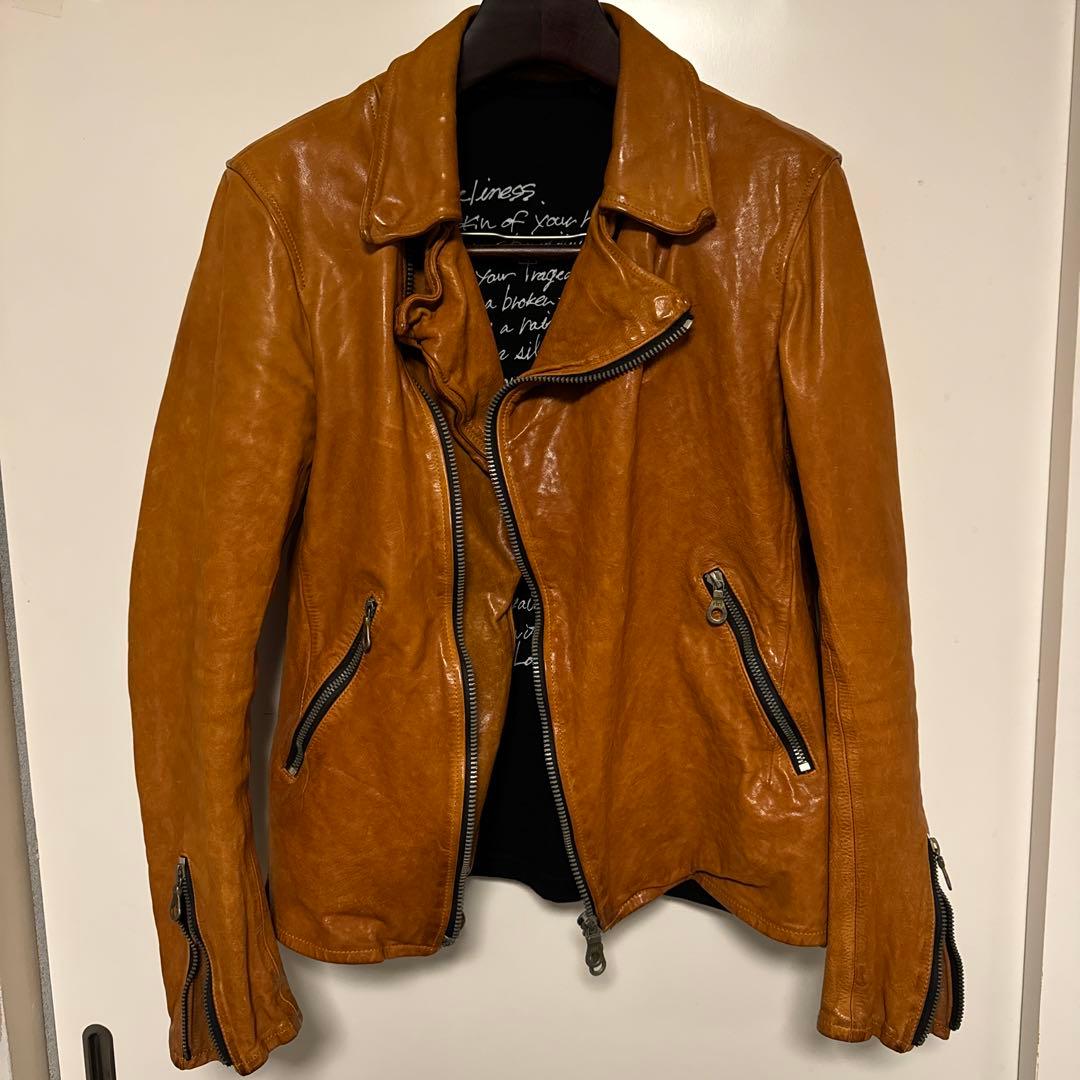 イサムカタヤマバックラッシュ　イタリアンダブルショルダーライダース