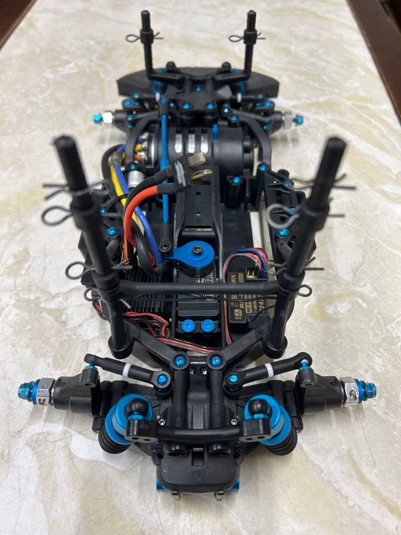 タミヤ　M-07シャーシ　メカ、モーター付き