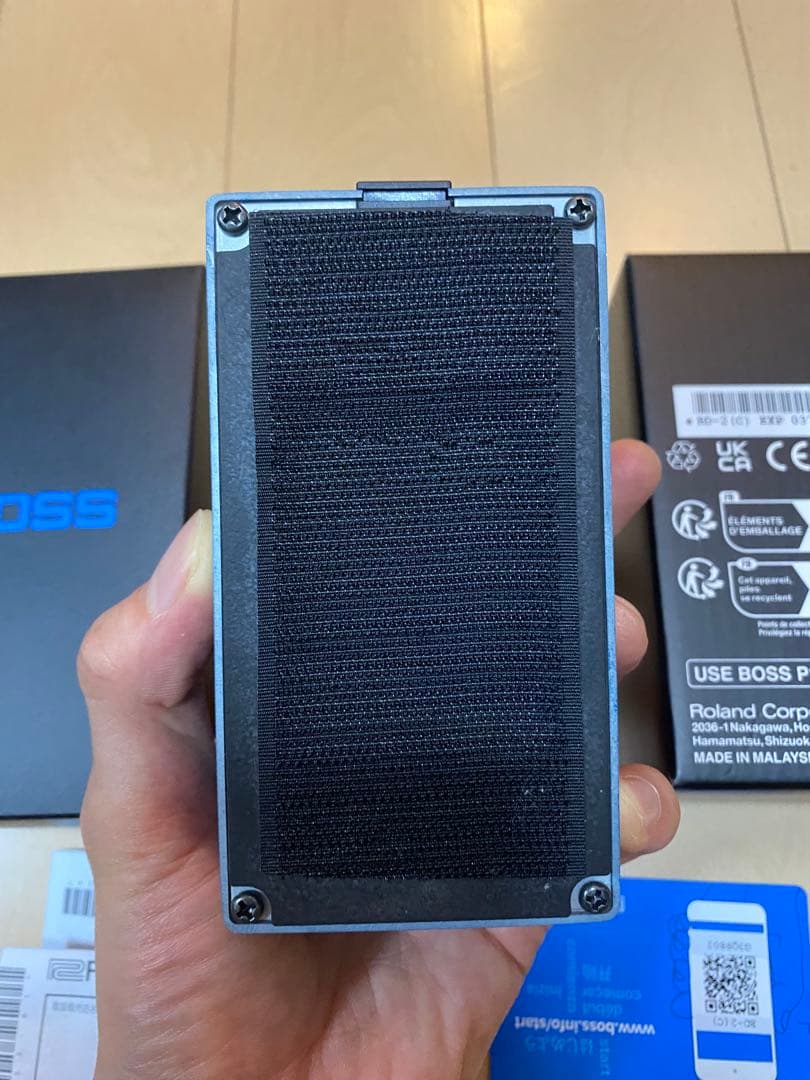 BOSS Blues D BD-2 裏面マジックテープ