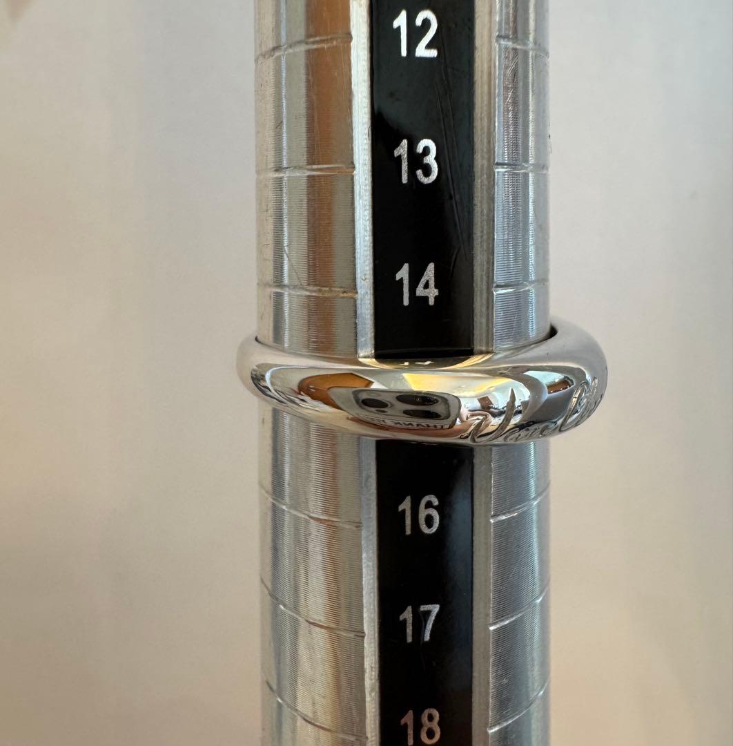 ヴァンクリーフ&アーペル　18ktWG アンフィニシニアチュールリング　15号