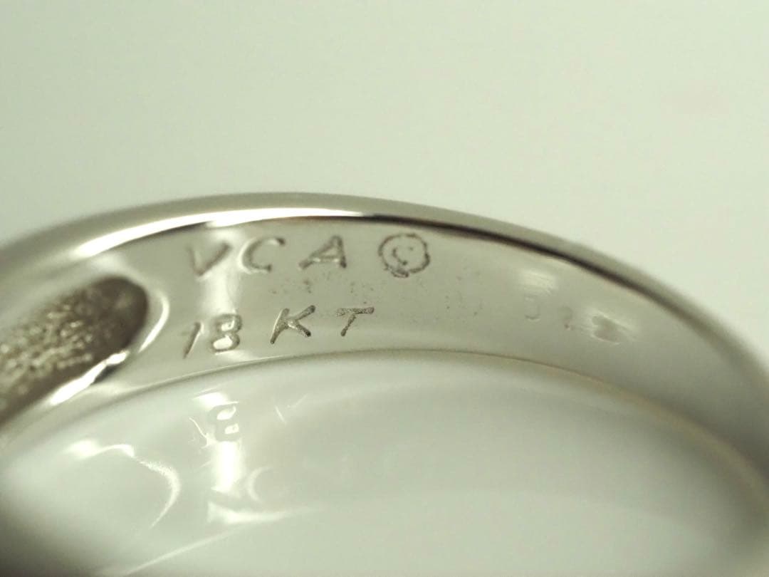 ヴァンクリーフ&アーペル　18ktWG アンフィニシニアチュールリング　15号