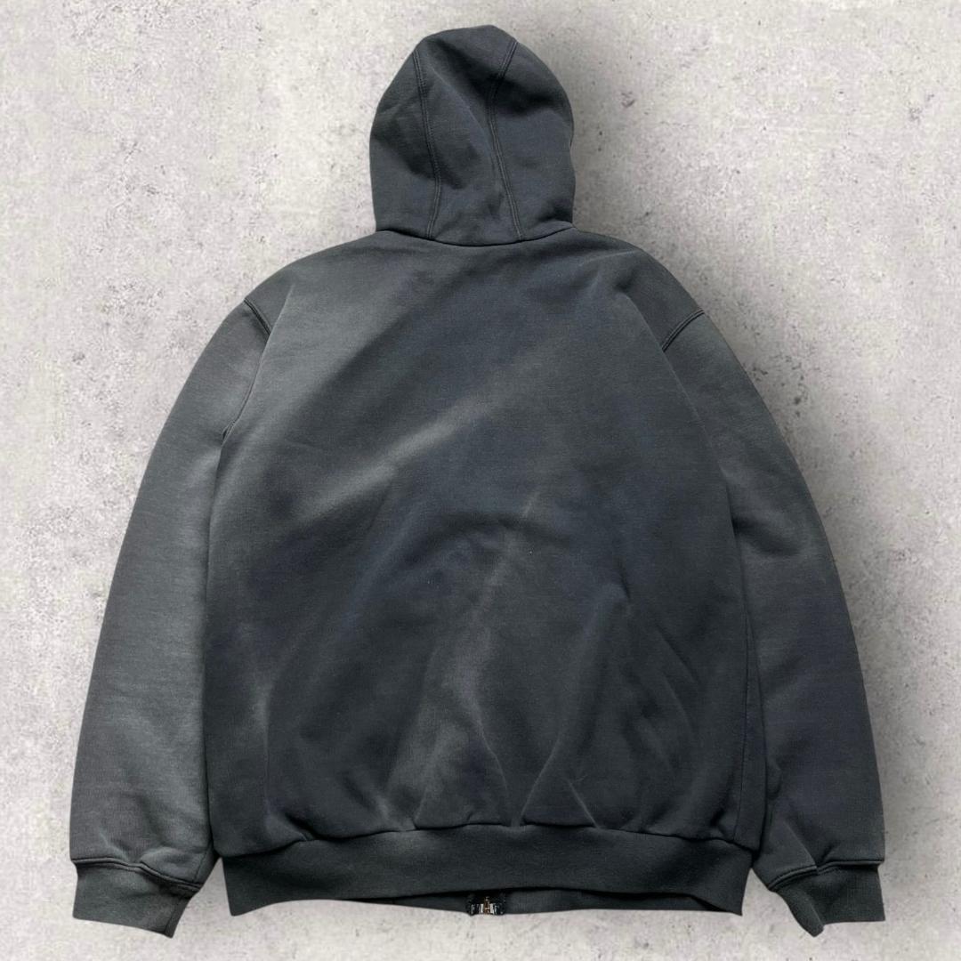 カーハート 裏サーマル ジップアップ パーカー ダブルフェイス ブラック S