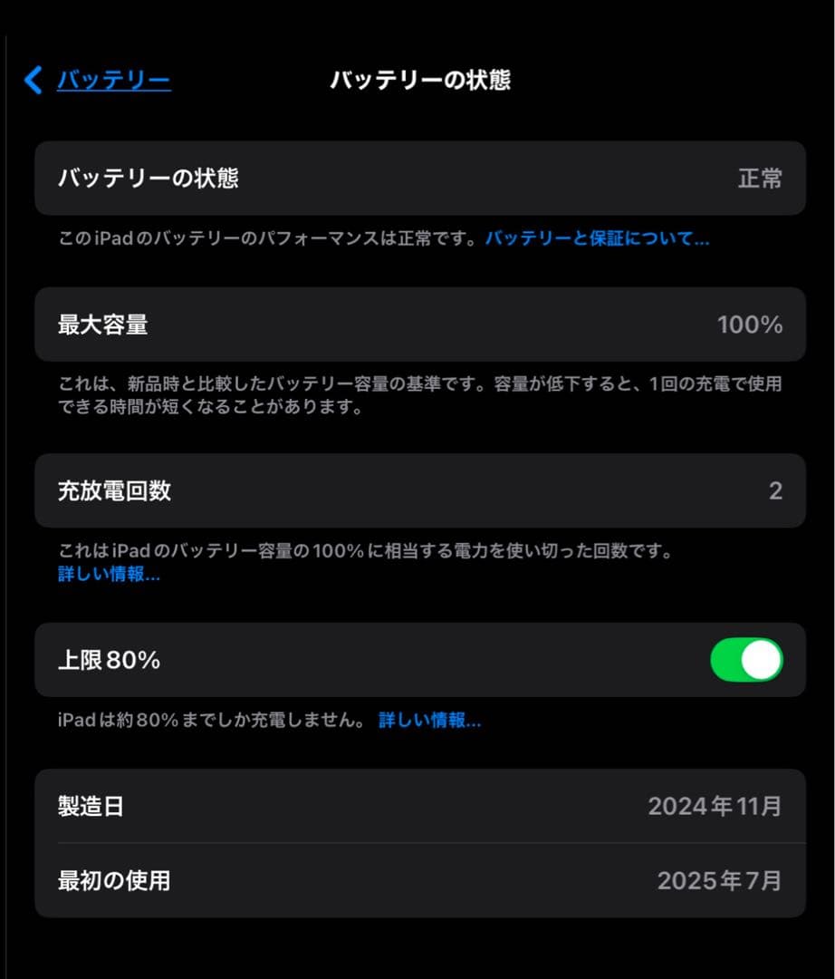 iPad Air 2024年モデル　11インチ M2 256GB