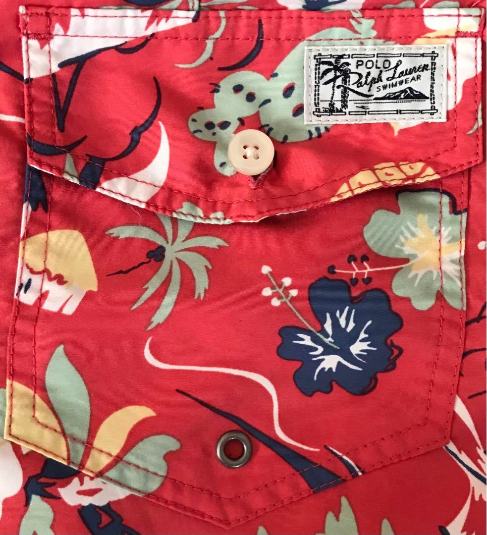 夏の主役服 即完売 ラルフローレン カジキ トロピカル柄 スイムショーツ M