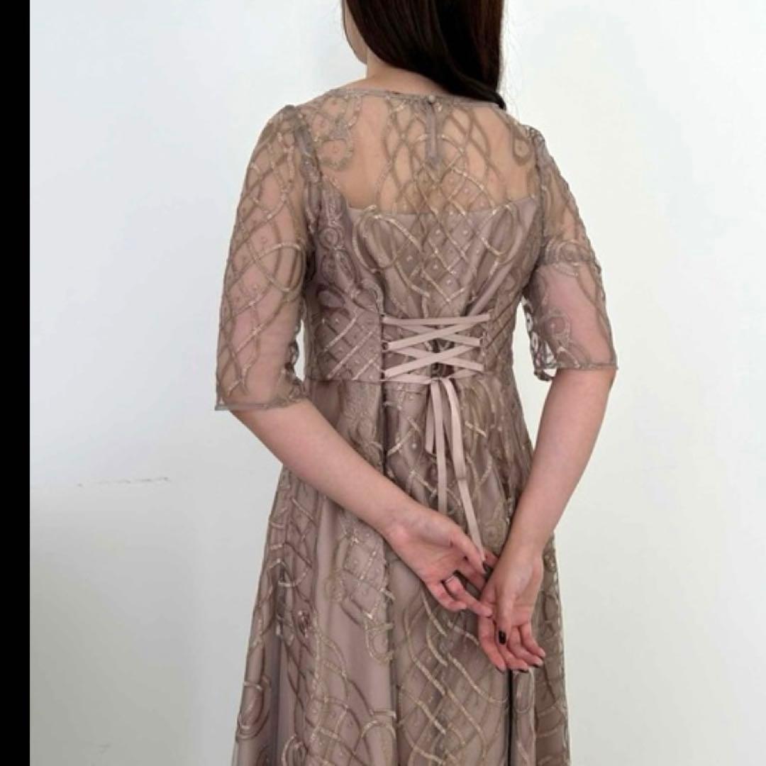 新品✨ドリードール シャイニーエンブロイダリードレス オケージョン ワンピースM