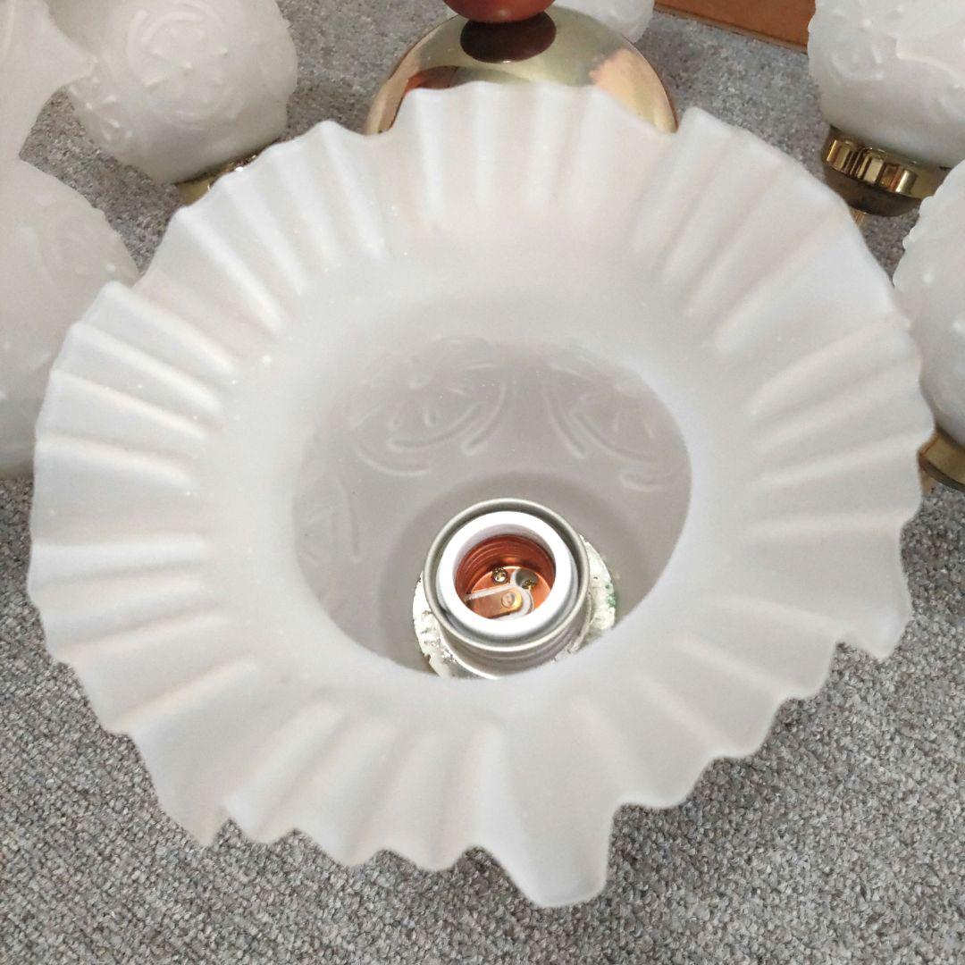 【Wab 】kishima 6灯 シャンデリア 取り付け簡単シーリングライ