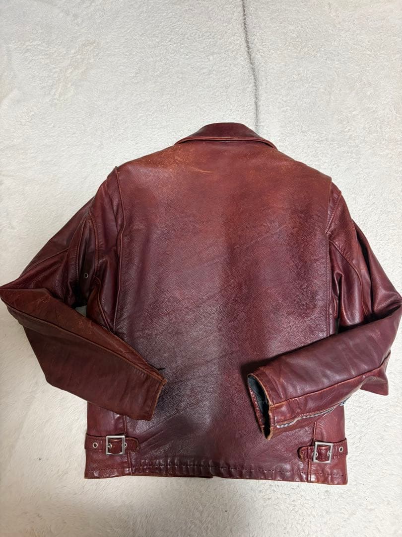 希少カラー　schott 642 レザージャケット　牛革　カウレザー　38サイズ