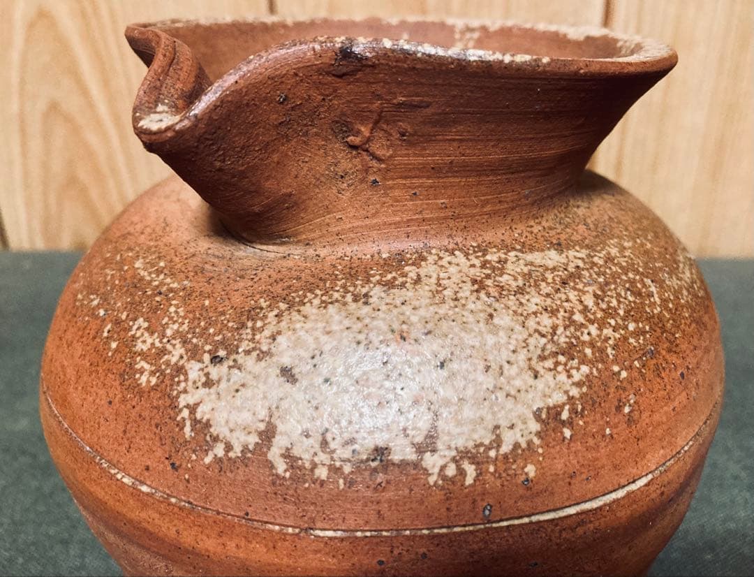 古備前 江戸中期頃 雀口 小壺 (検索 酒器 徳利