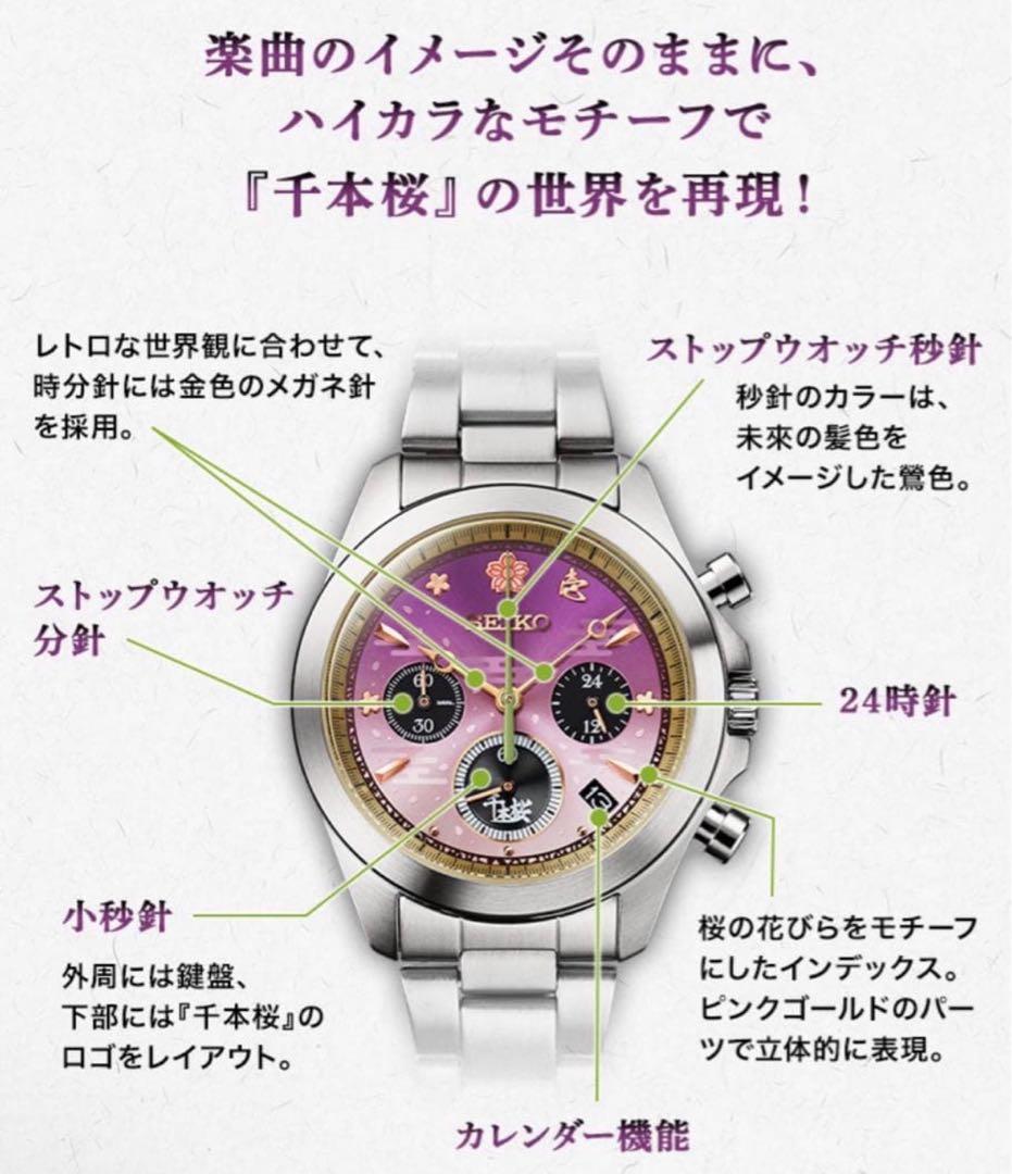 SEIKO 初音ミク 千本桜 セイコー コラボ腕時計 オルゴールボックス付き