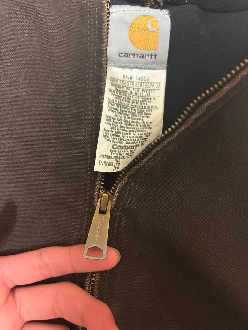 Carhartt アクティブジャケット ダークブラウン レアカラー