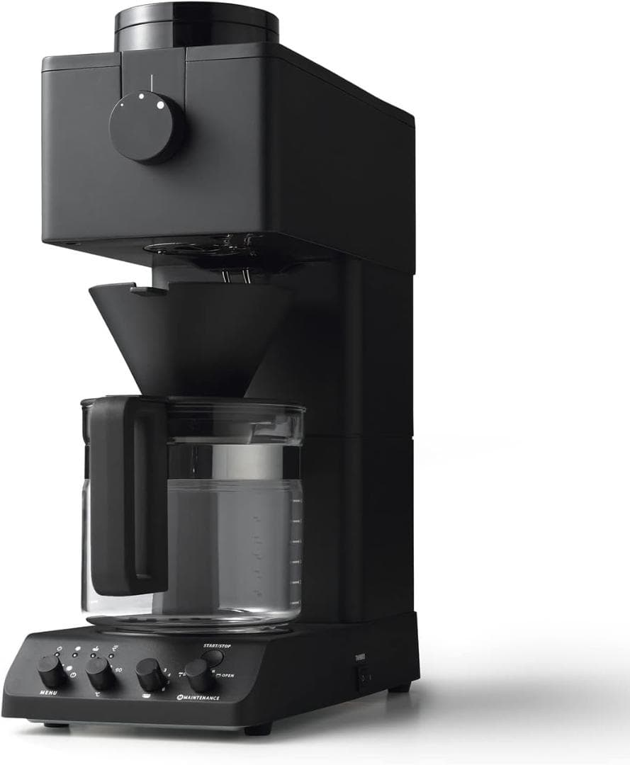 【決算セール】ツインバード コーヒーメーカー 全自動 ミル付き CM-D465B