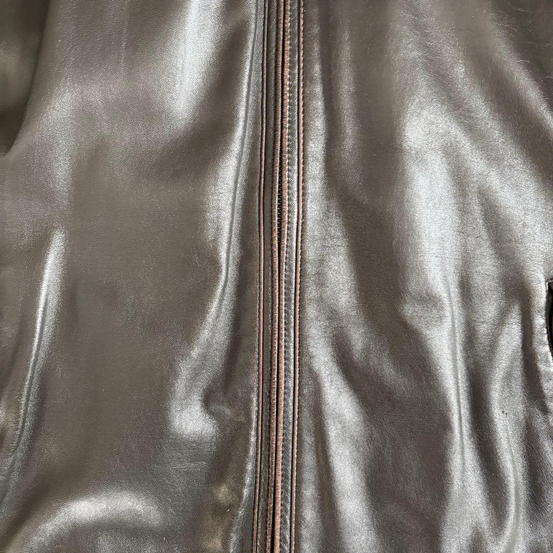 CHAPS RALPH LAUREN レザージャケット L ブラウン