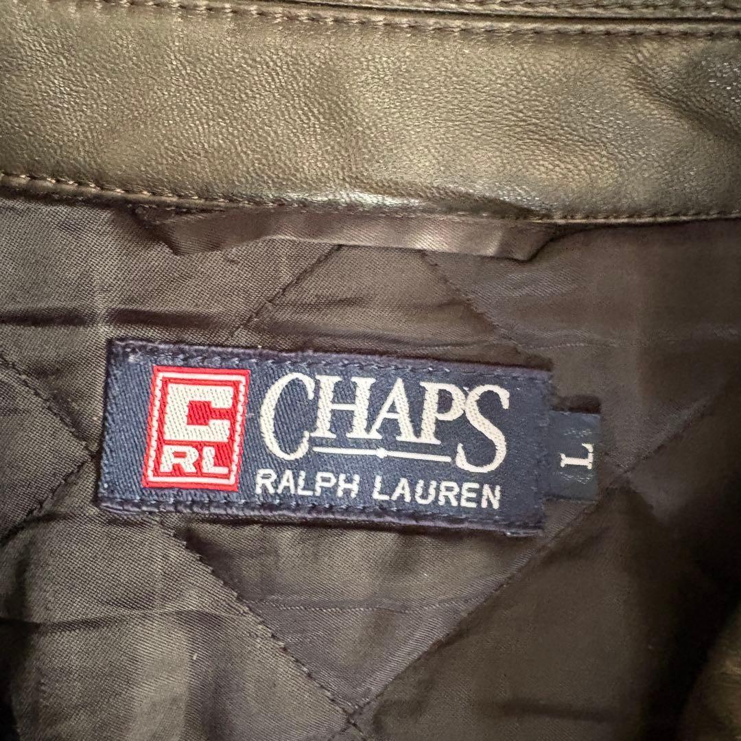 CHAPS RALPH LAUREN レザージャケット L ブラウン