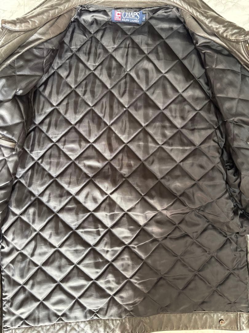 CHAPS RALPH LAUREN レザージャケット L ブラウン