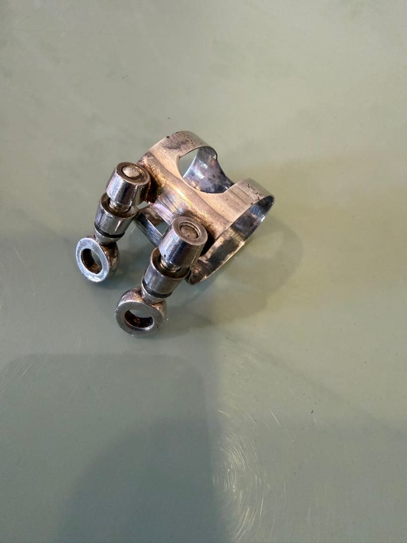 bullseye ブルズアイ ソプラノサックスラバー用 厚がけシルバーPリガチャ