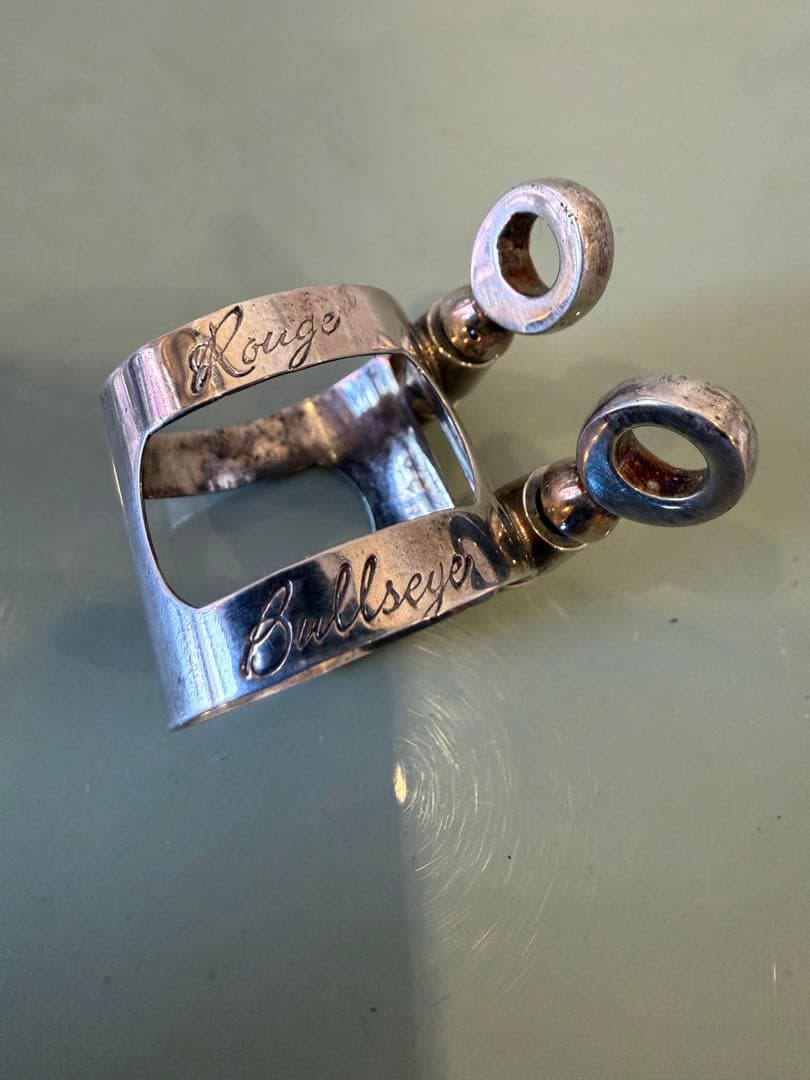 bullseye ブルズアイ ソプラノサックスラバー用 厚がけシルバーPリガチャ