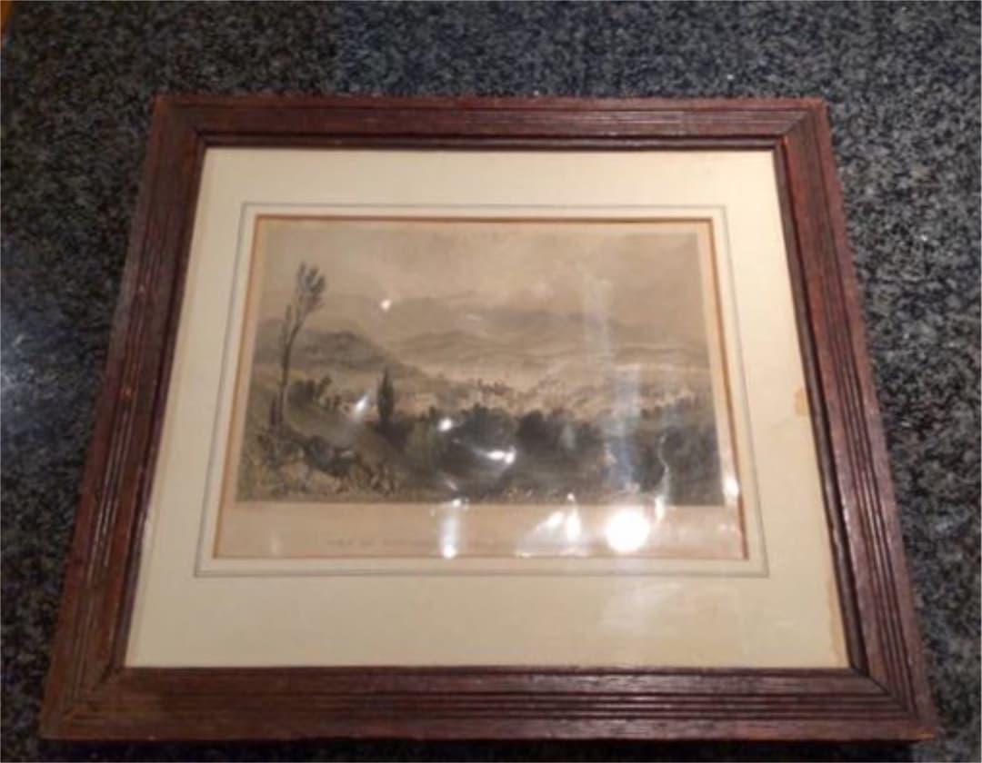 アンティーク　版画　アメリカ