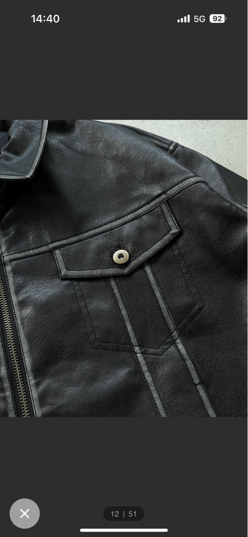 WISH FOR EVERアーティフィシャルダブルジップショートジャケット