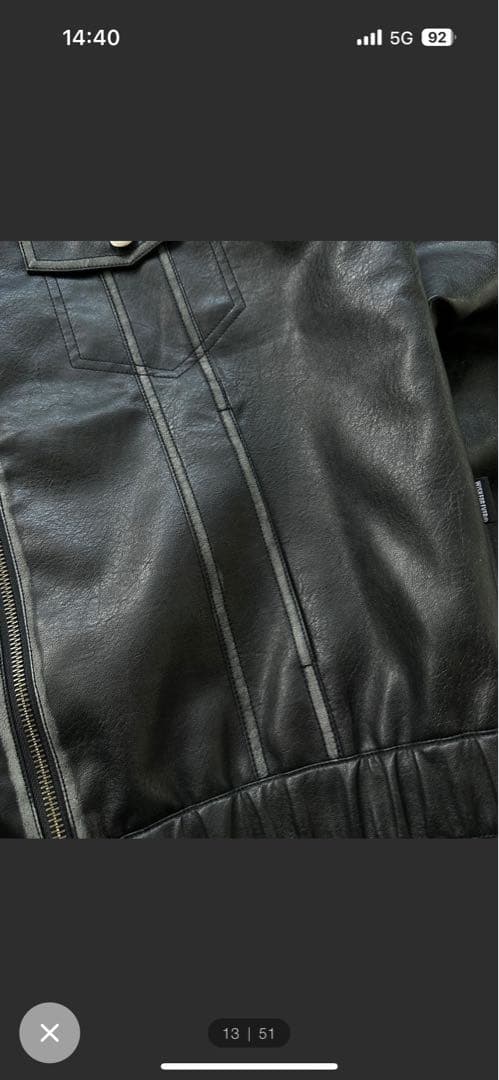 WISH FOR EVERアーティフィシャルダブルジップショートジャケット