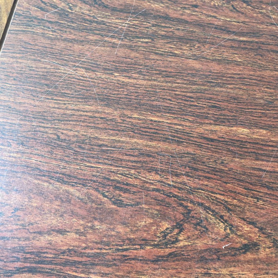 飛騨産業　キツツキ　赤ロゴ　ダイニングテーブル　昭和レトロ