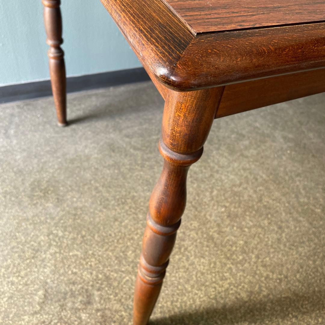 飛騨産業　キツツキ　赤ロゴ　ダイニングテーブル　昭和レトロ