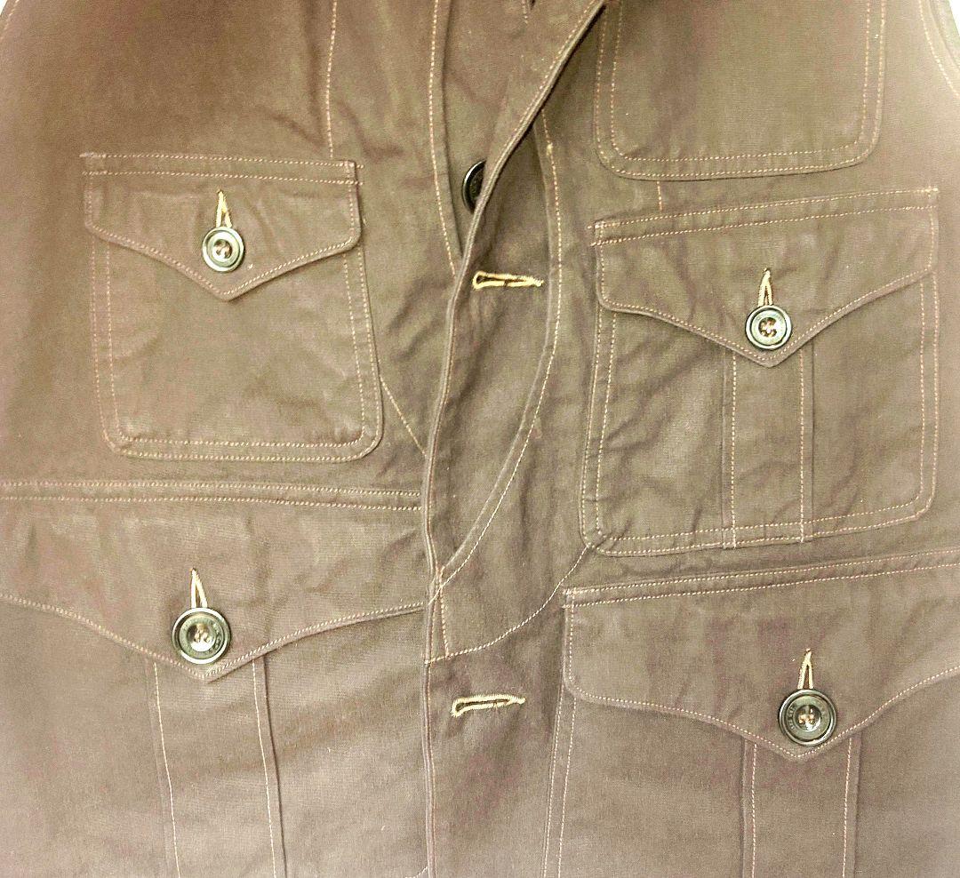 フリーホイーラーズ　サスカッチ 濃黒ダックベスト Size 40 美品