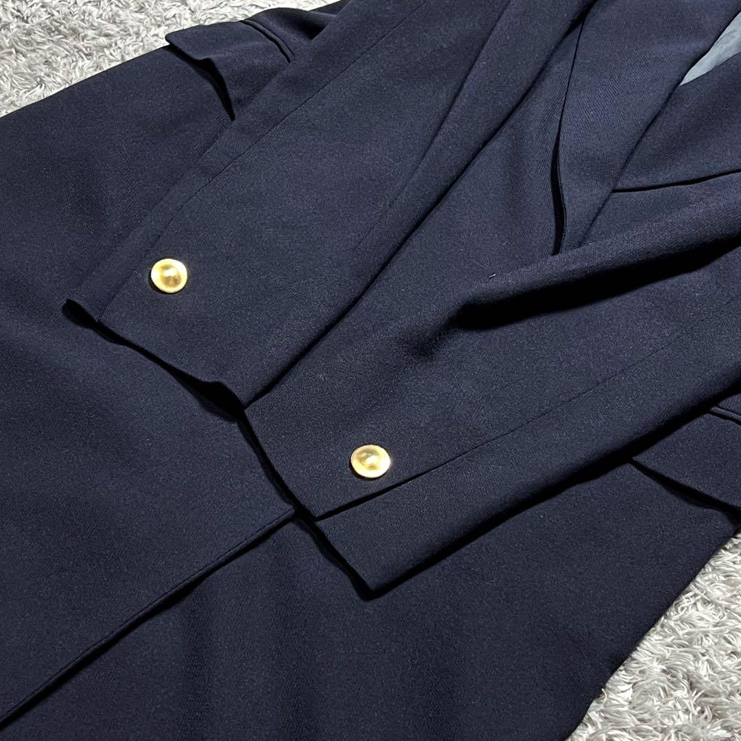 MaxMara マレーラ 金ボタン ライトチェスターコート XL相当 美品