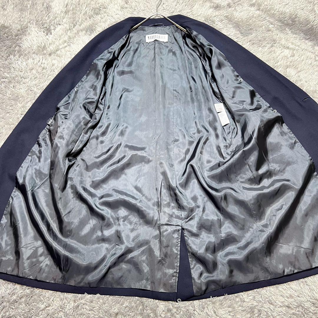 MaxMara マレーラ 金ボタン ライトチェスターコート XL相当 美品