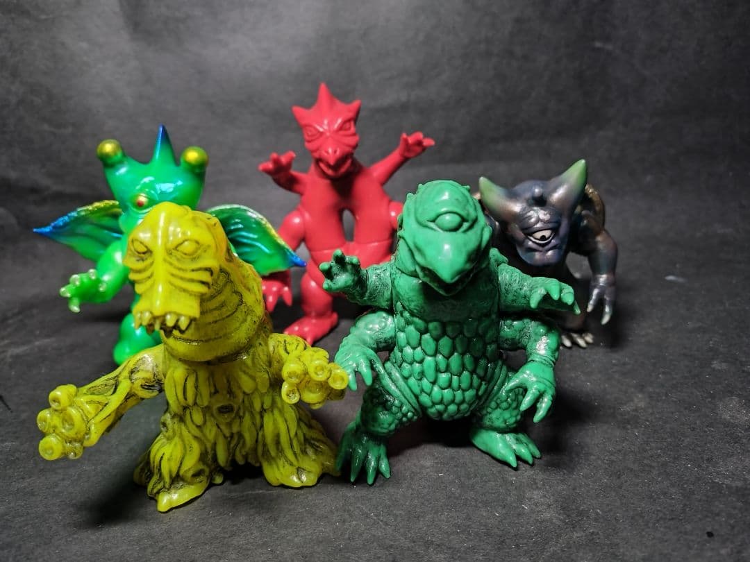 シカルナ工房　ザゴラ、チヲス、バグン、バグン、マイティ、ミニソフビ。