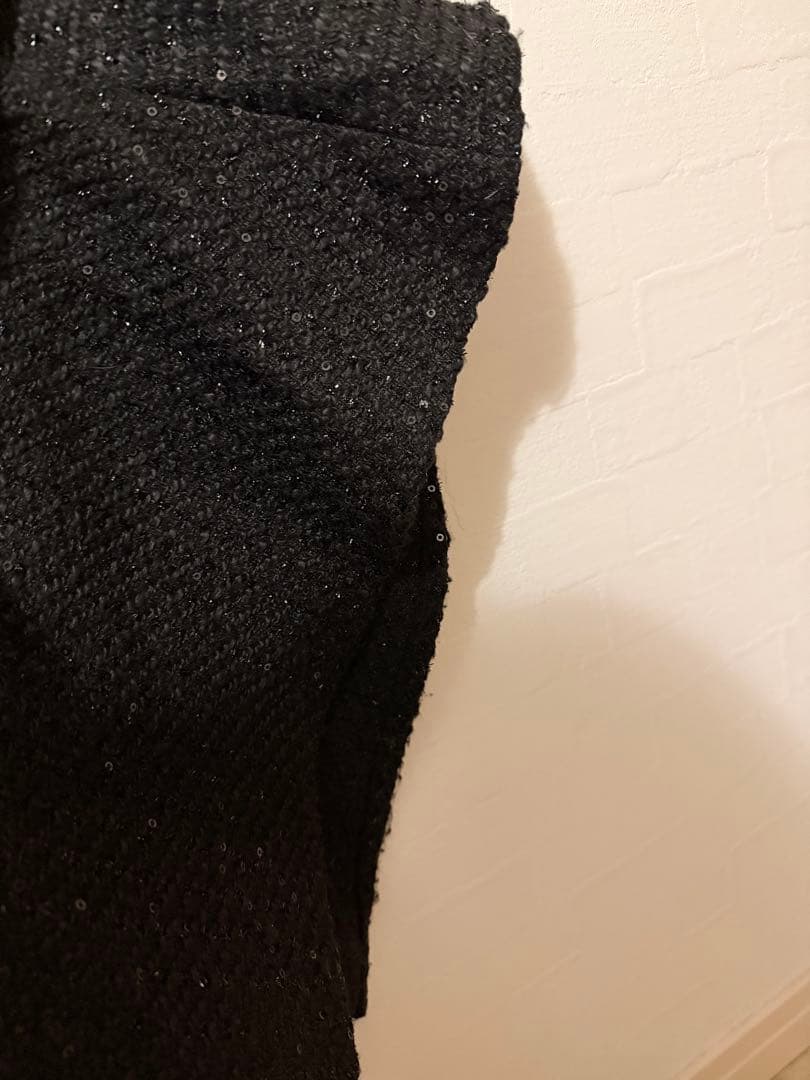 leja ラメツイードレザーパイピングパール マーメイドドレス　Sサイズ