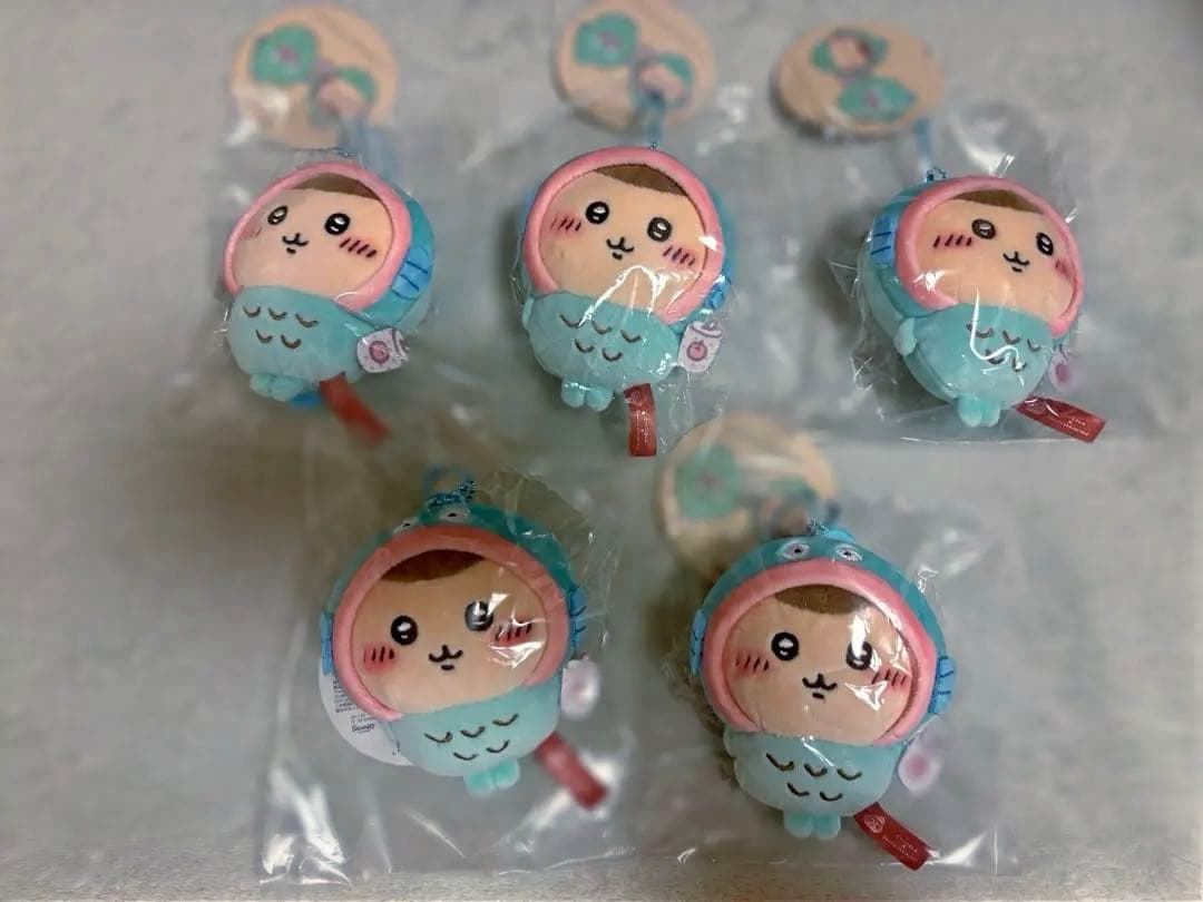 ちいかわ　サンリオ　ぷちミニマスコット　くりまんじゅう　ハンギョドン　5点セット