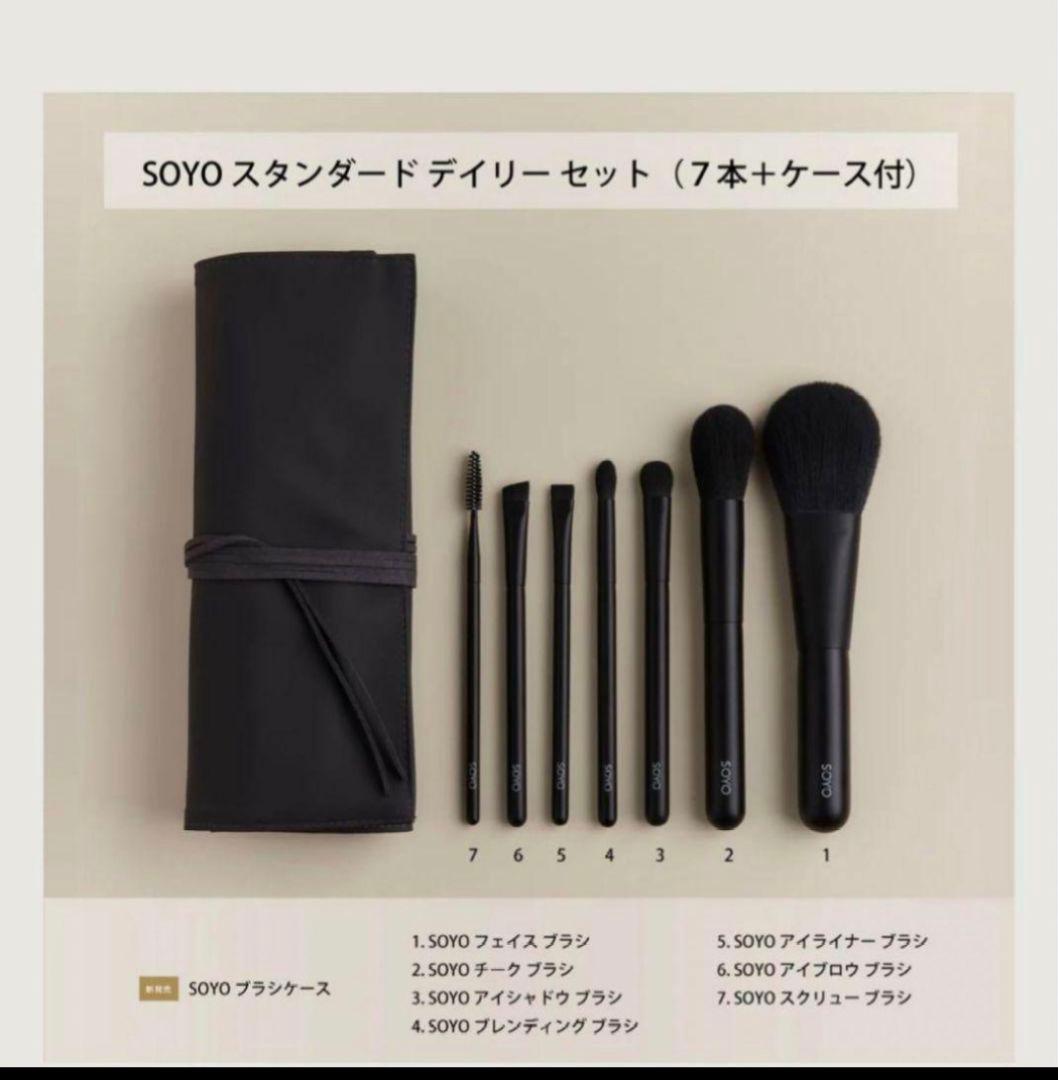【新品未使用】SOYOブラシ　7本セット　収納ケース付き
