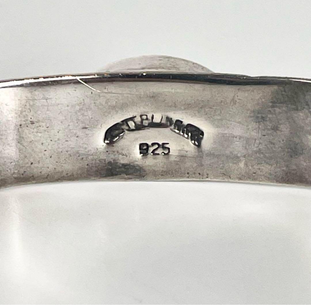 NAVAJO ナバホ sterling スタンプワーク ライトグリーン　黄緑