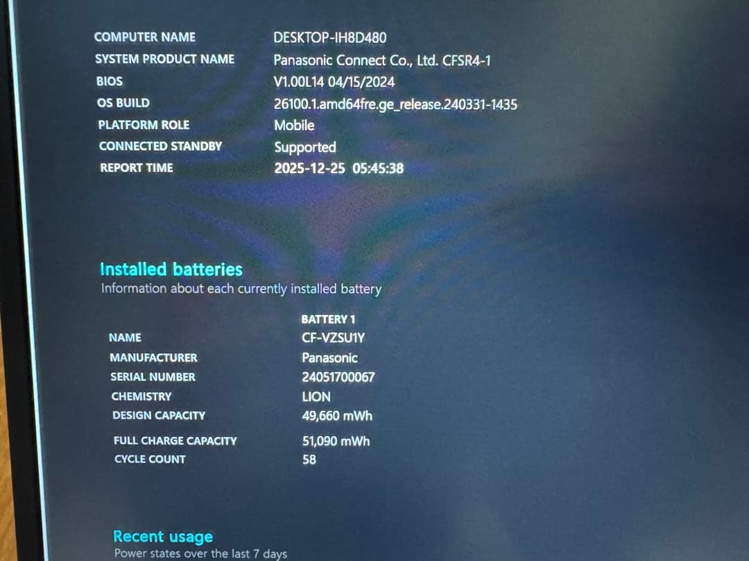 Panasonic Let's note SR4 レッツノート i5 1345U