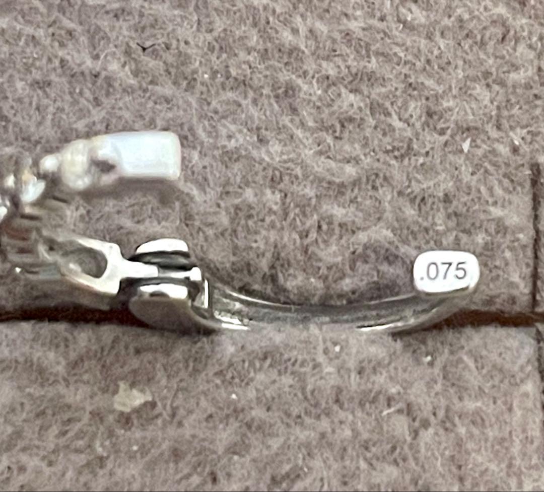 GSTV k14WGダイヤモンド0.15ct フープピアス　中折れ