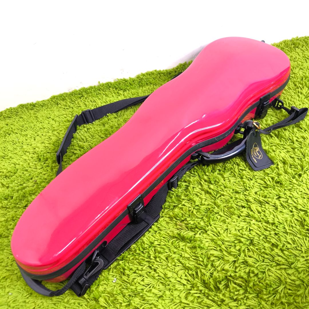 東洋楽器　プリュームファイバーケース プラチナワイン バイオリンケース