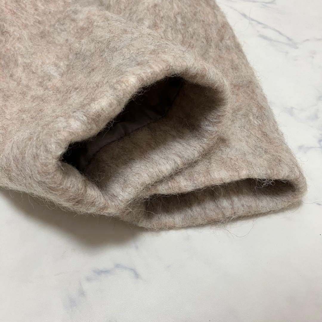 Thevon ゼヴォン シャギースタンドカラーコート